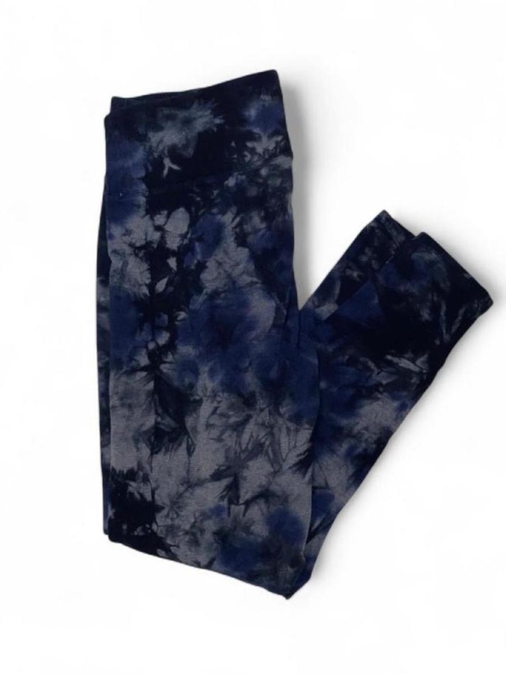 Calvin Klein Navy and Charcoal Tie-Dye Leggings